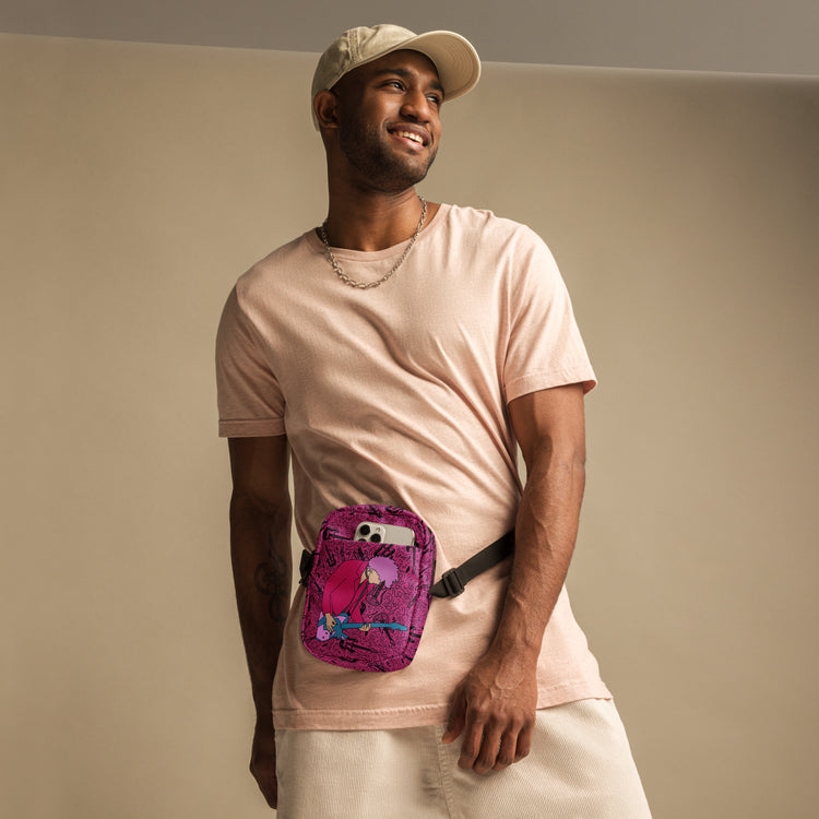 Machine Gun Kelly All-Over Print Utility Crossbody Bag - Fandom-Made