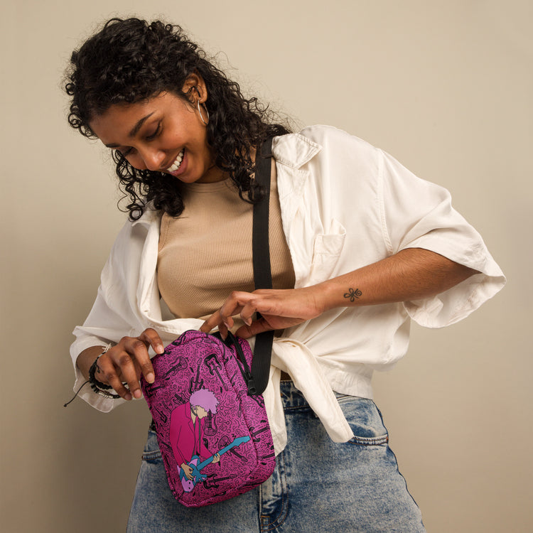 Machine Gun Kelly All-Over Print Utility Crossbody Bag - Fandom-Made