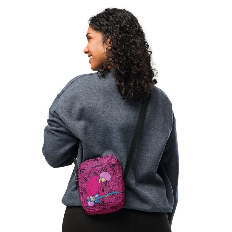 Machine Gun Kelly All-Over Print Utility Crossbody Bag - Fandom-Made