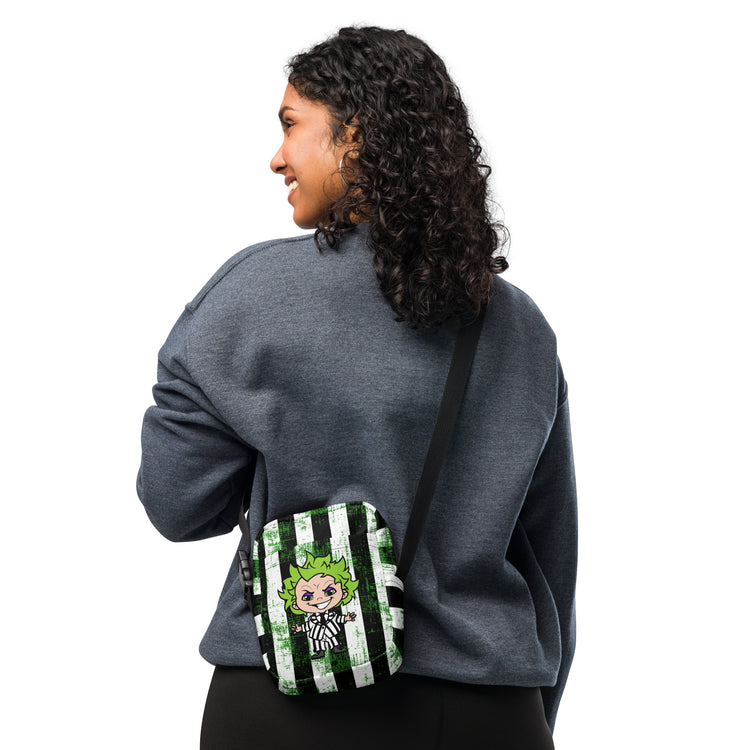 Beetlejuice All-Over Print Crossbody Bag - Fandom-Made