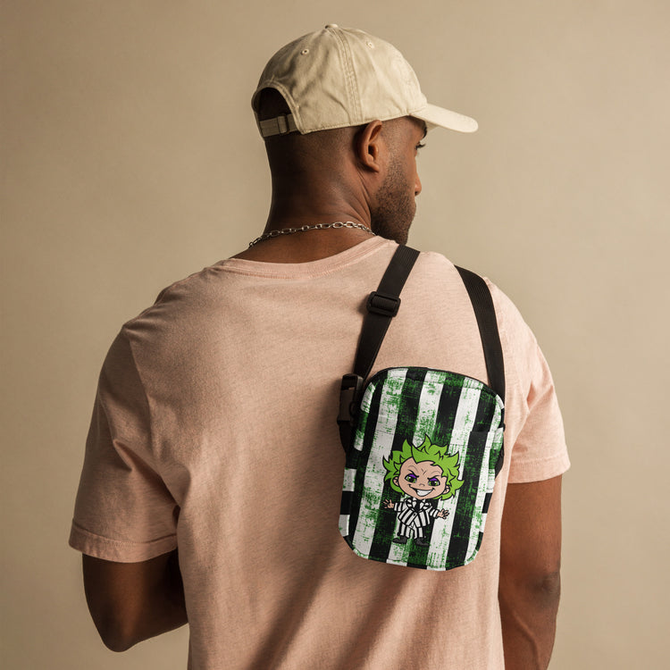 Beetlejuice All-Over Print Crossbody Bag - Fandom-Made