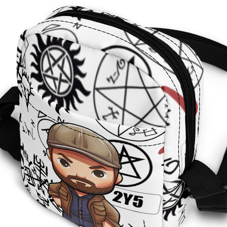Bobby Singer All-Over Print Utility Crossbody Bag - Fandom-Made
