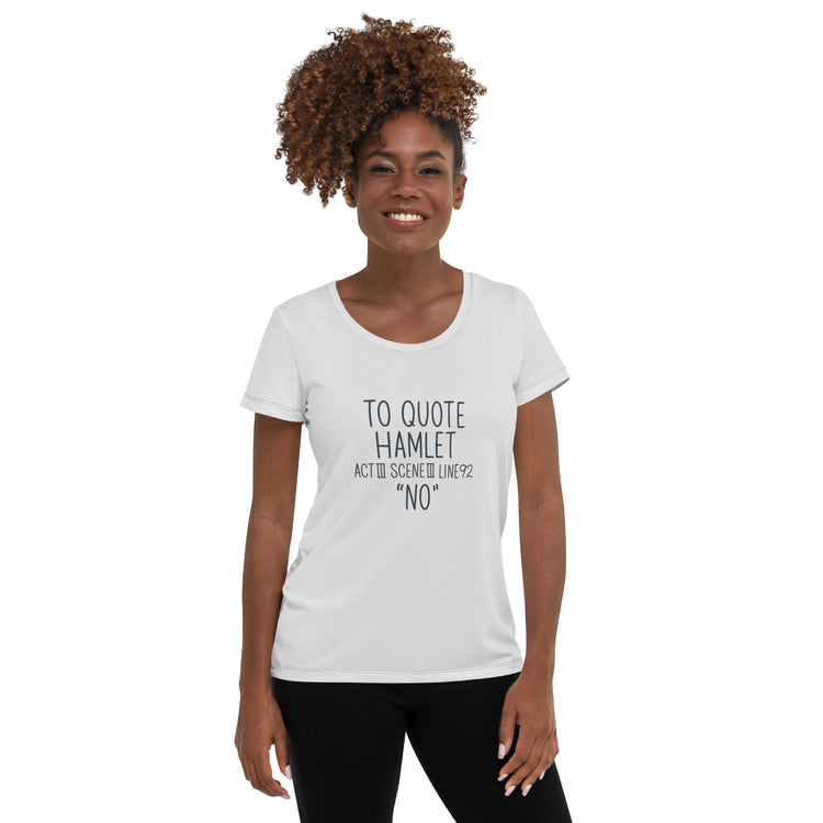 Hamlet Quote Athletic T-Shirt - Fandom-Made