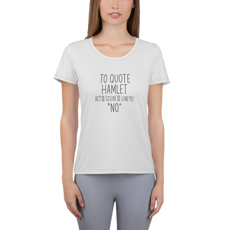 Hamlet Quote Athletic T-Shirt - Fandom-Made