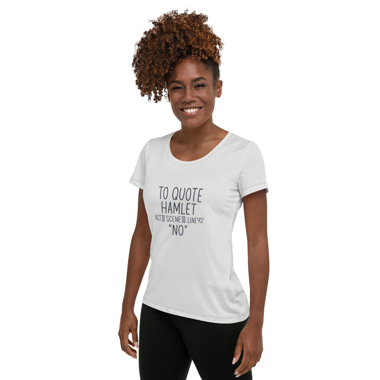 Hamlet Quote Athletic T-Shirt - Fandom-Made