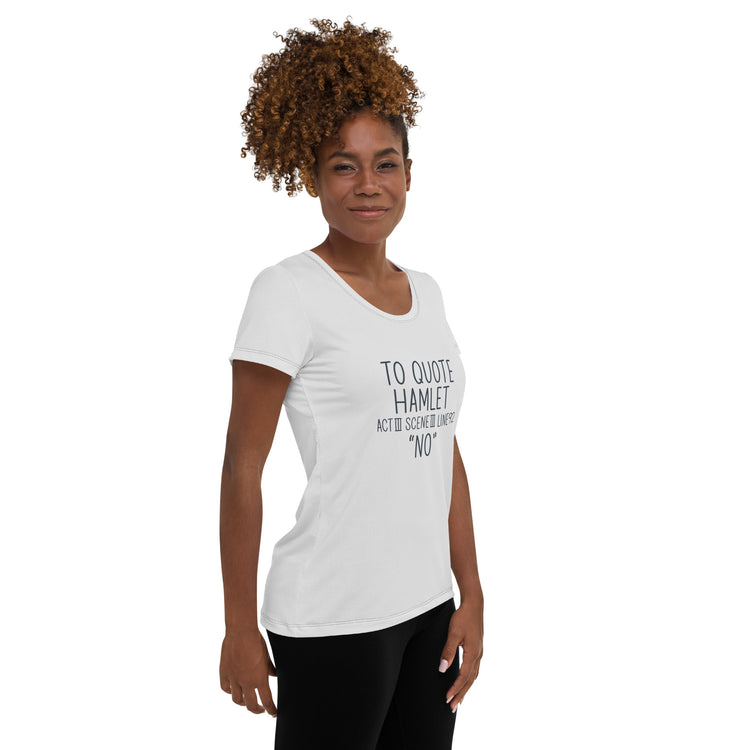 Hamlet Quote Athletic T-Shirt - Fandom-Made