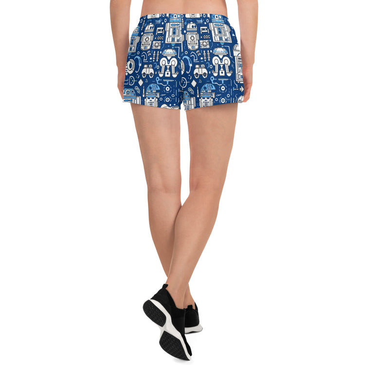 R2 All-Over Print Women’s Recycled Athletic Shorts - Fandom-Made