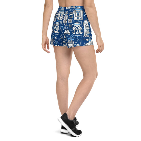 R2 All-Over Print Women’s Recycled Athletic Shorts - Fandom-Made