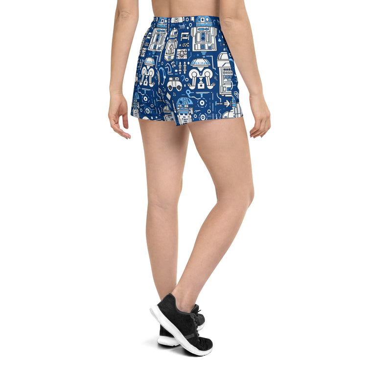 R2 All-Over Print Women’s Recycled Athletic Shorts - Fandom-Made