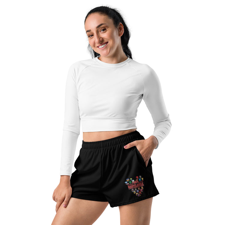 Marvelaholic Women’s Athletic Shorts - Fandom-Made