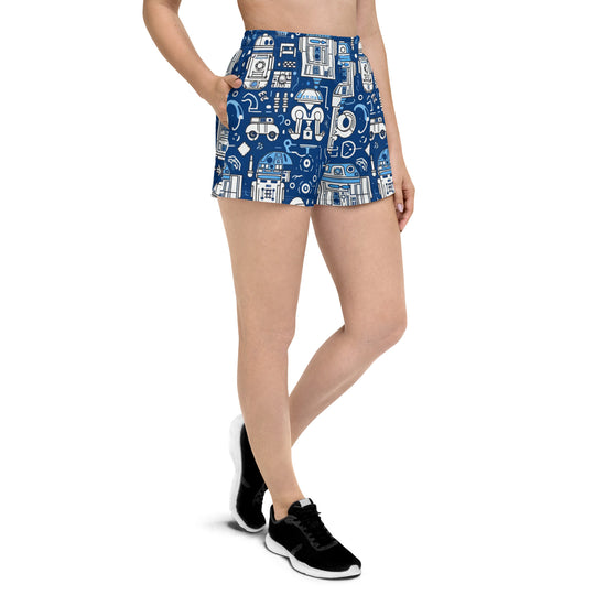 R2 All-Over Print Women’s Recycled Athletic Shorts - Fandom-Made