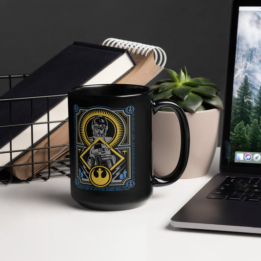 Droids Black Glossy Mug - Fandom-Made