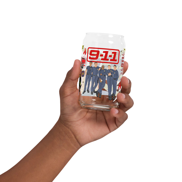 9-1-1 What's Your Emergency Can-Shaped Glass - Fandom-Made