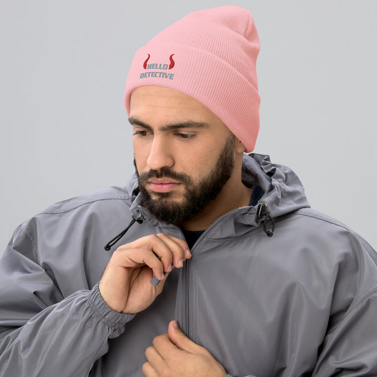 Hello Detective Cuffed Beanie - Fandom-Made