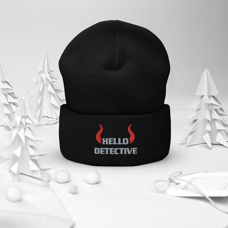 Hello Detective Cuffed Beanie - Fandom-Made