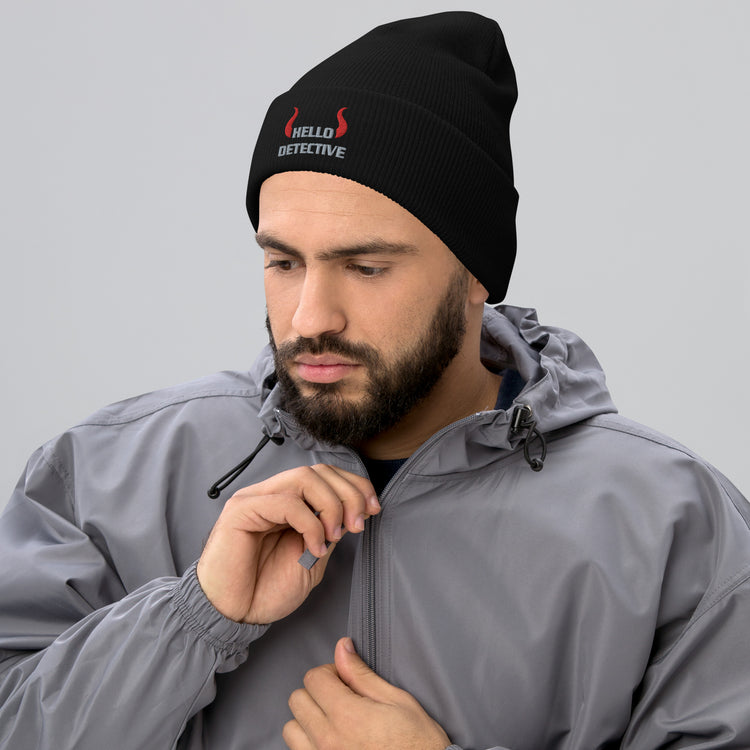Hello Detective Cuffed Beanie - Fandom-Made