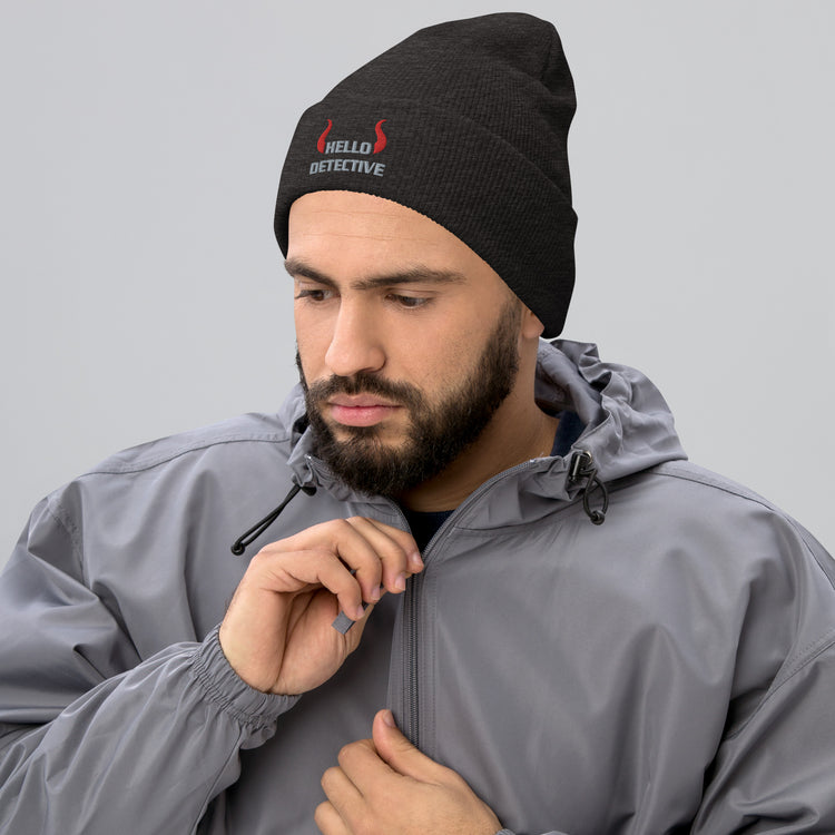 Hello Detective Cuffed Beanie - Fandom-Made