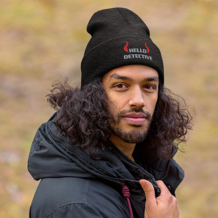 Hello Detective Cuffed Beanie - Fandom-Made
