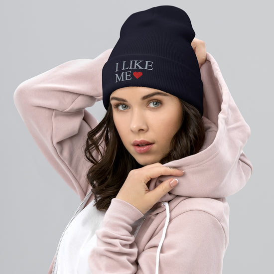 I Like Me Cuffed Beanie - Fandom-Made