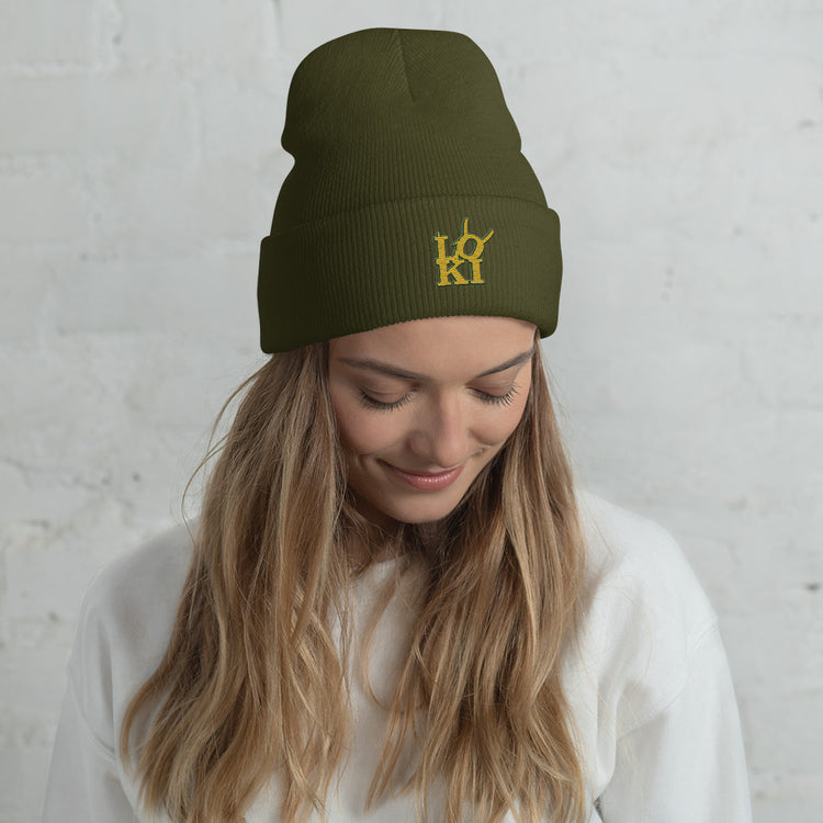 Loki Cuffed Beanie - Fandom-Made