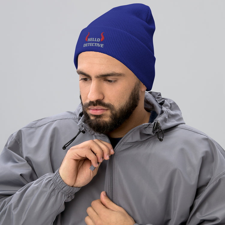 Hello Detective Cuffed Beanie - Fandom-Made