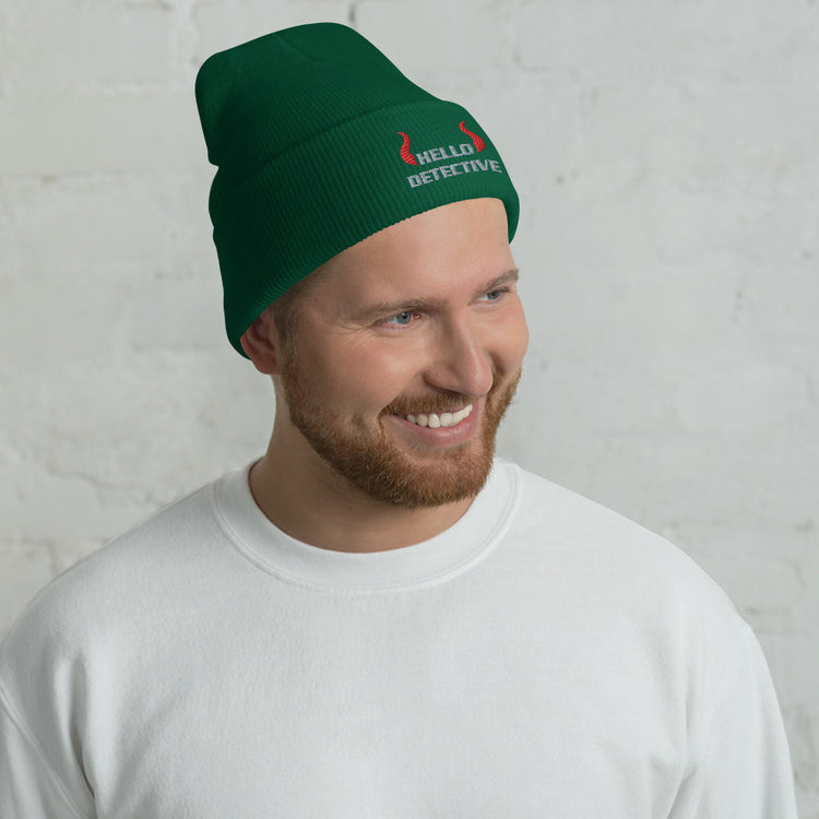 Hello Detective Cuffed Beanie - Fandom-Made