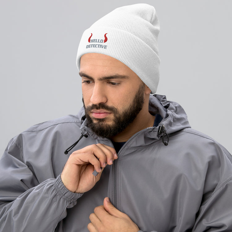 Hello Detective Cuffed Beanie - Fandom-Made