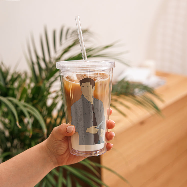 Dean Winchester Plastic Tumbler - Fandom-Made