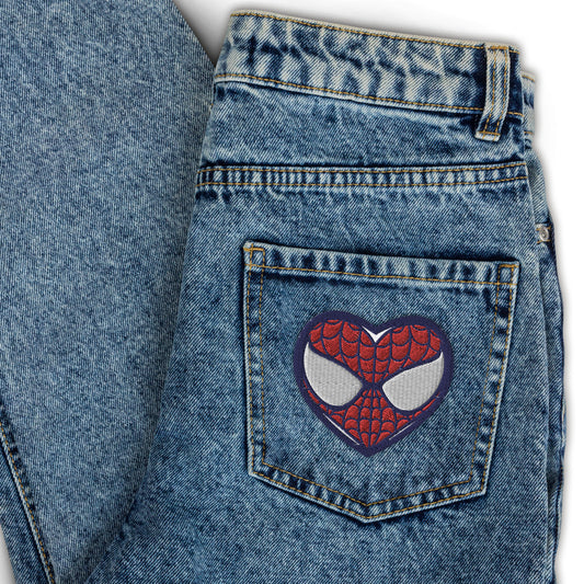 Spidey Heart Embroidered Patch - Fandom-Made