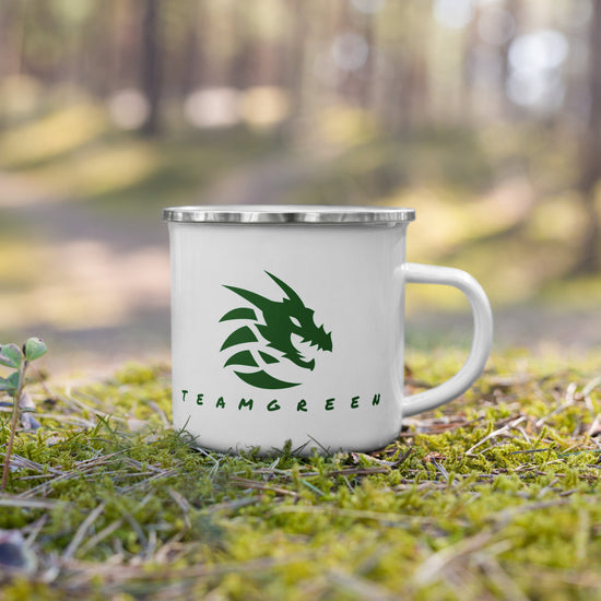 Team Green Enamel Mug - Fandom-Made