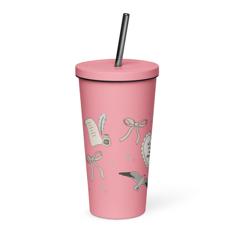 Tortured Poet All-Over Print Insulated Tumbler - Fandom-Made