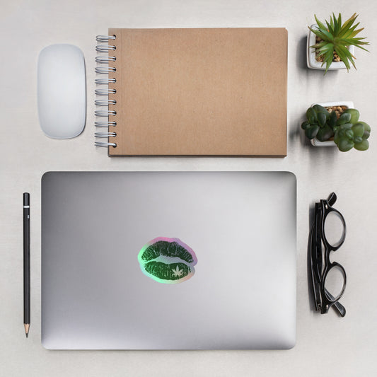 Pot Lips Holographic Stickers - Fandom-Made