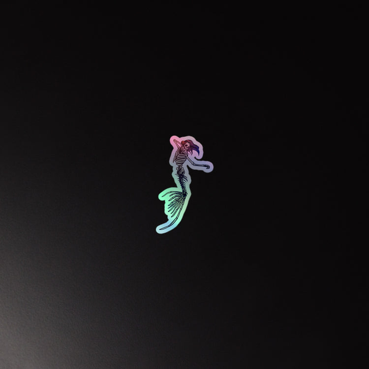 Mermaid Skeleton Holographic Stickers - Fandom-Made
