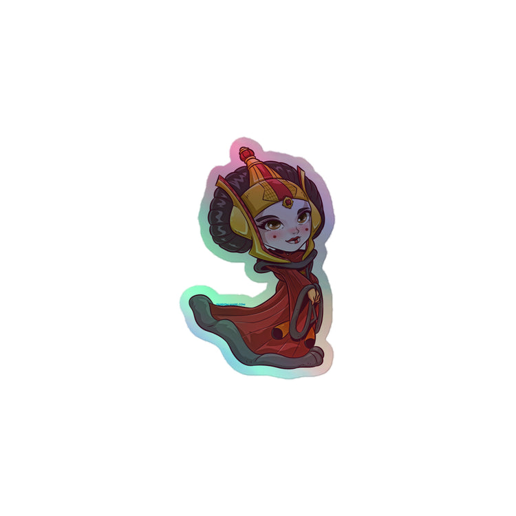 Queen Amidala Holographic Stickers - Fandom-Made