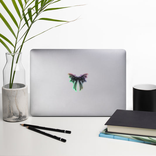 Coquette Bat Holographic Sticker - Fandom-Made