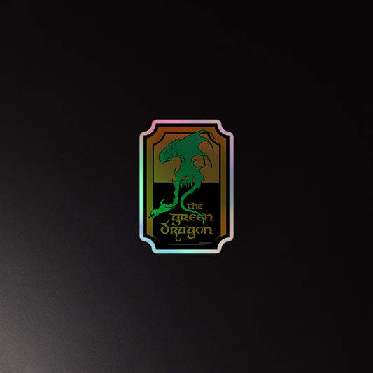 The Green Dragon Holographic Stickers - Fandom-Made