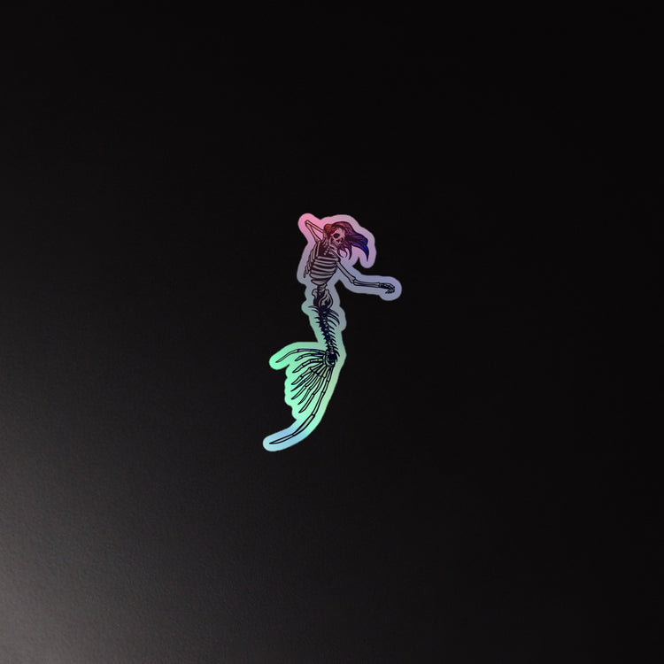 Mermaid Skeleton Holographic Stickers - Fandom-Made