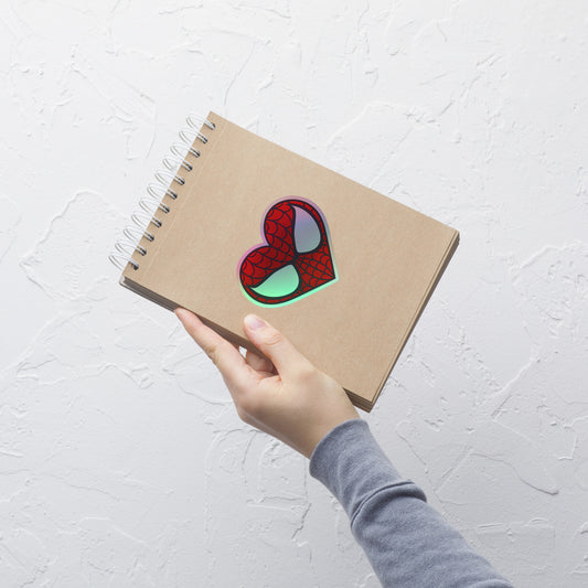 Spidey Heart Holographic Stickers - Fandom-Made