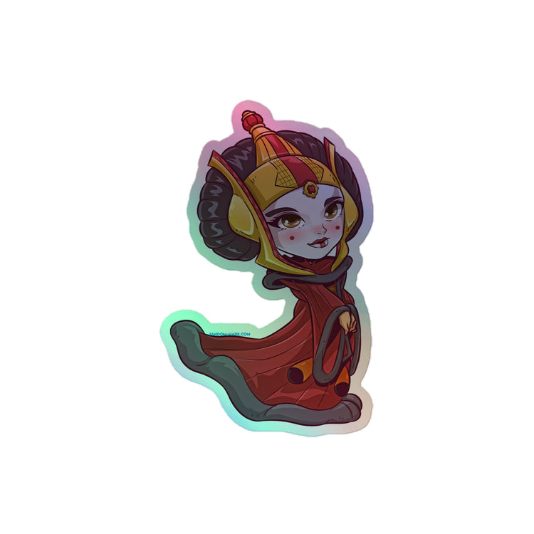 Queen Amidala Holographic Stickers - Fandom-Made