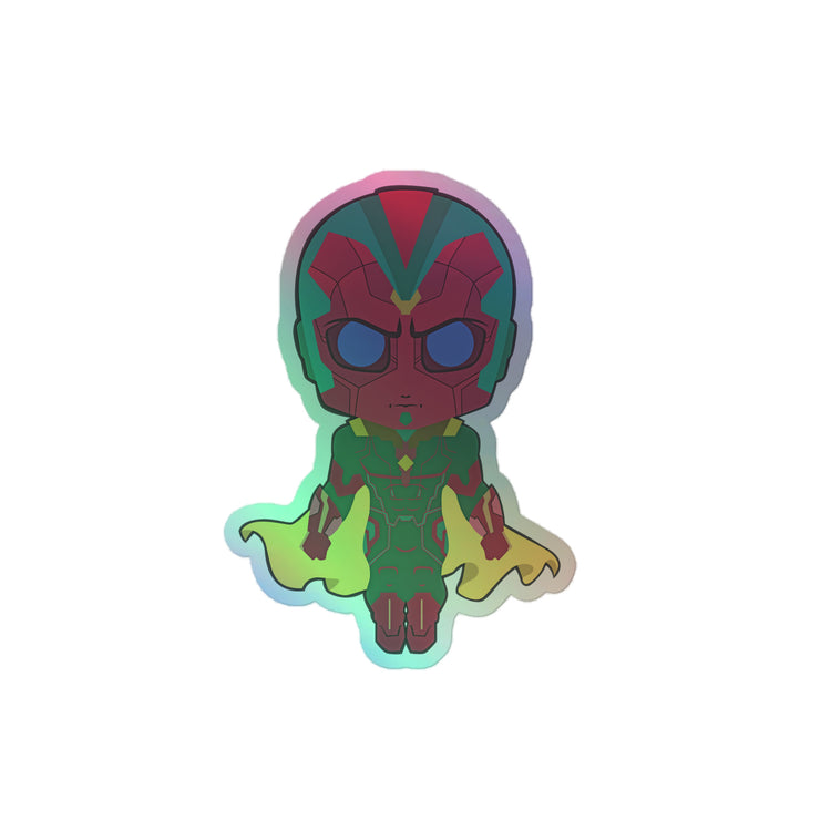 Vision Holographic Stickers - Fandom-Made