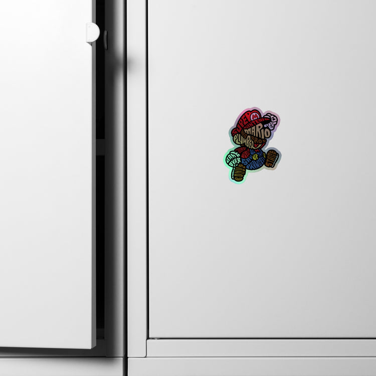 Mario Bros Holographic Stickers - Fandom-Made