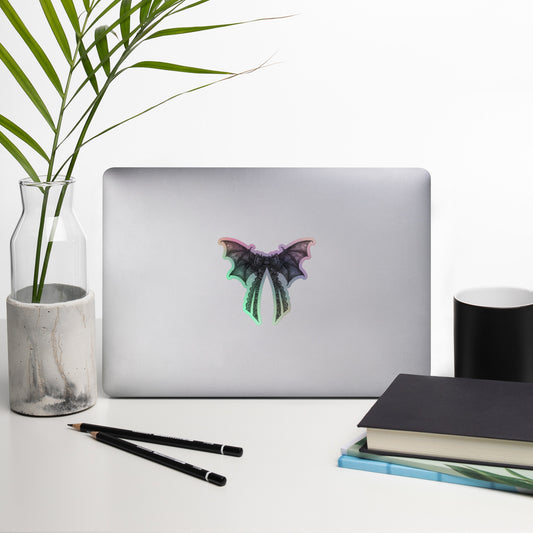 Coquette Bat Holographic Sticker - Fandom-Made