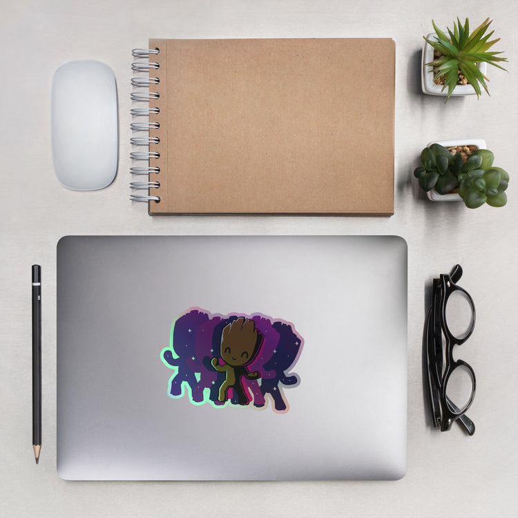 Groovin Groot Holographic Sticker - Fandom-Made