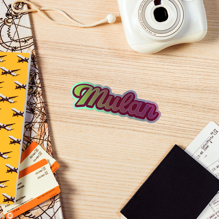 Mulan Holographic Sticker - Fandom-Made