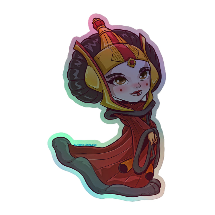 Queen Amidala Holographic Stickers - Fandom-Made