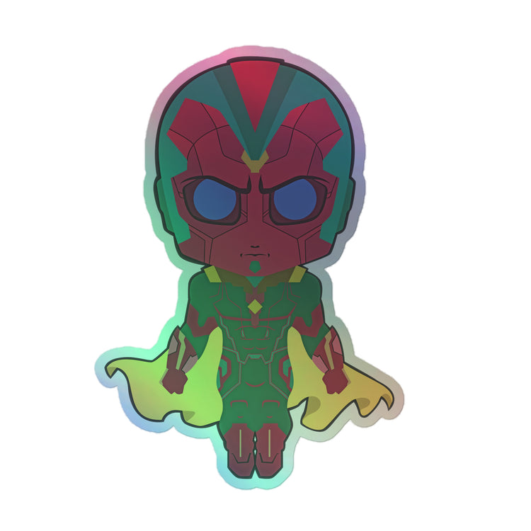 Vision Holographic Stickers - Fandom-Made