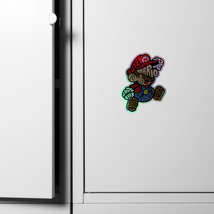 Mario Bros Holographic Stickers - Fandom-Made