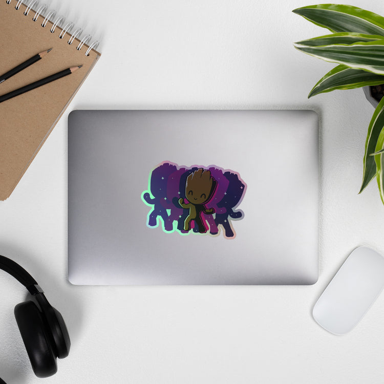 Groovin Groot Holographic Sticker - Fandom-Made