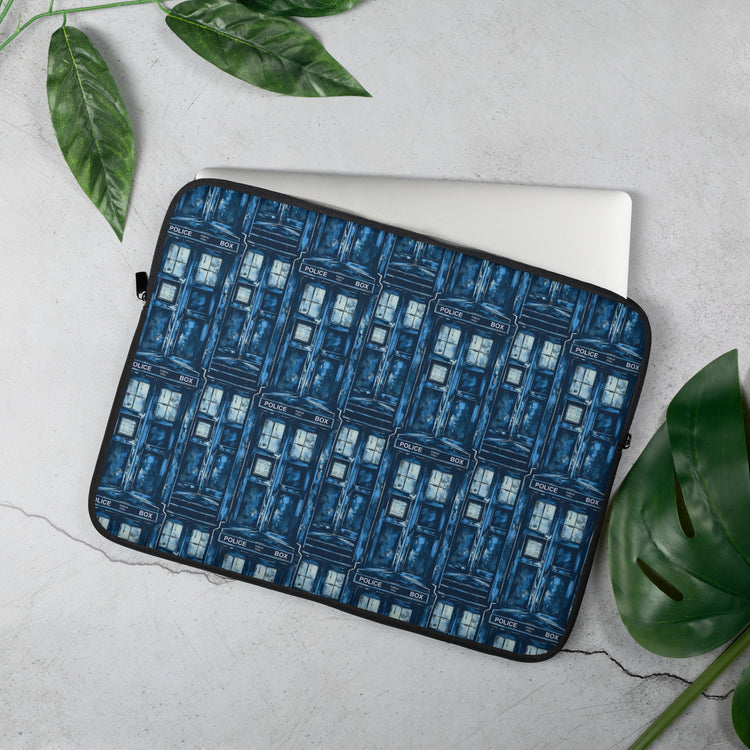 Tardis All-Over Print Laptop Sleeve - Fandom-Made