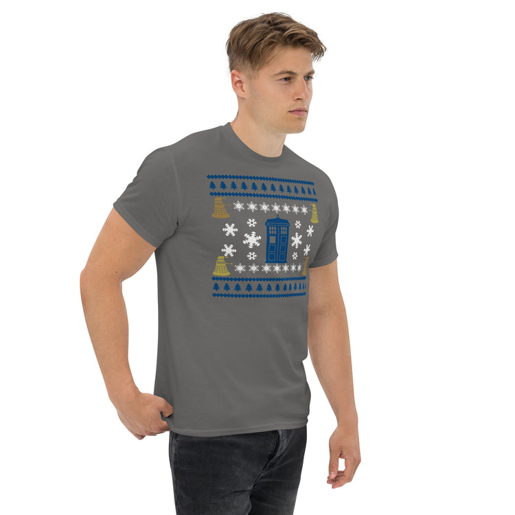 Doctor Who Ugly Christmas Sweater Men's Classic Tee - Fandom-Made